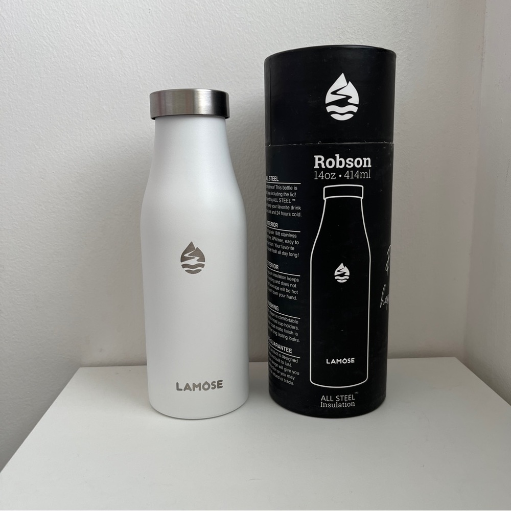 Brand New Robson 14 oz Lamose All Steel Insulation Water Bottle
